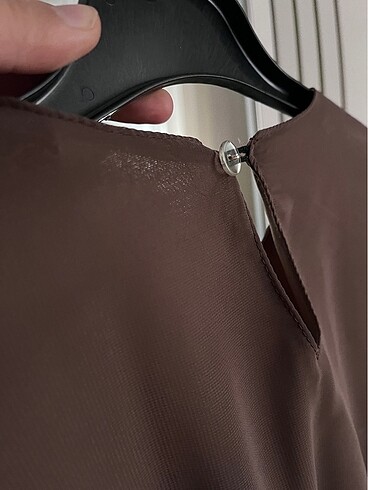 Şifon balon kol Clos elbise 42 beden sorunsuzdur - Görsel 5