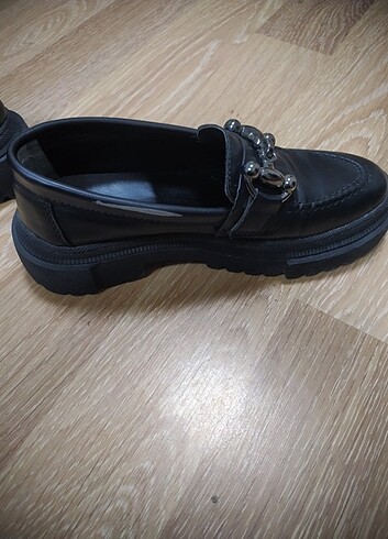 38 Beden Siyah loafer