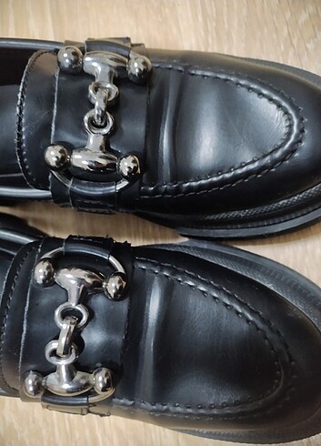38 Beden siyah Renk Siyah loafer