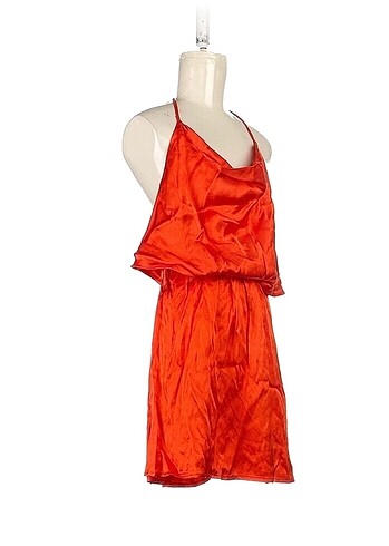 Zara Zara Saten Mini Elbise