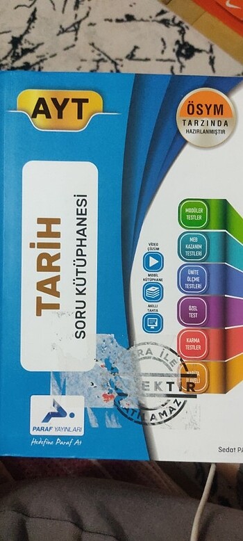 Paraf yayınları Ayt Tarih soru kütüphanesi