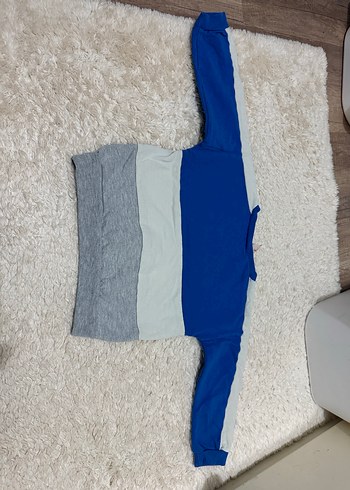 18-24 Ay Beden Erkek Çocuk Renk Bloklu Sweatshirt takım