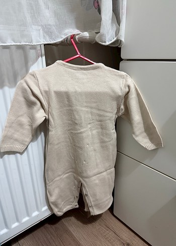 HelloBaby Bej triko Uzun Kollu Erkek Bebek Tulum