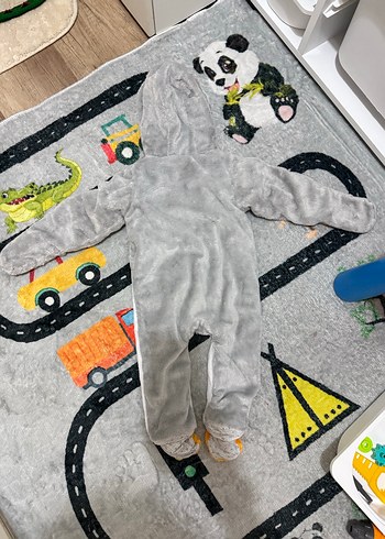 Gri penguen Peluş Erkek Bebek Tulum - Görsel 7