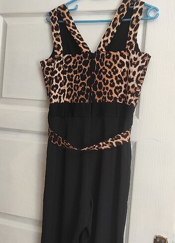 38 Beden Leopar desenli tulum
