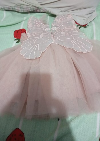 Diğer Kolsuz Pembe Fırfırlı Kız Çocuk Elbisesi