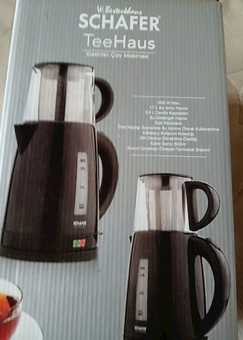 Schafer Siyah Elektrikli Çay Makinesi - Görsel 2