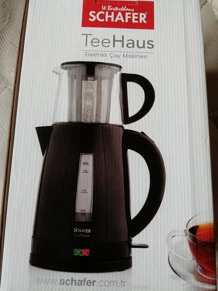 Schafer Siyah Elektrikli Çay Makinesi - Görsel 3