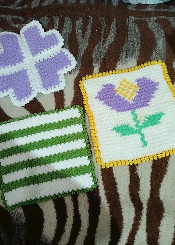 Renkli El Örgüsü Lif - Görsel 2