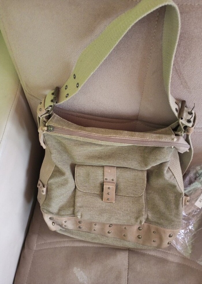 Keten Vintage Çanta - Görsel 2