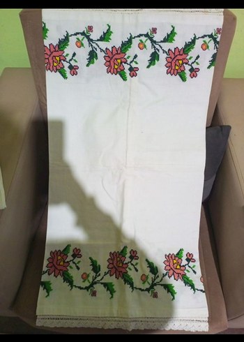 Kanaviçe Uzun Yastik - Görsel 5