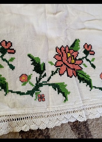 Kanaviçe Uzun Yastik - Görsel 4