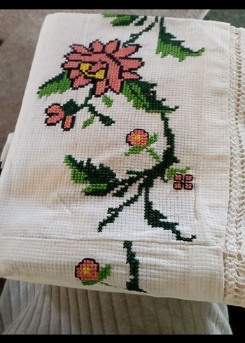 Kanaviçe Uzun Yastik - Görsel 2