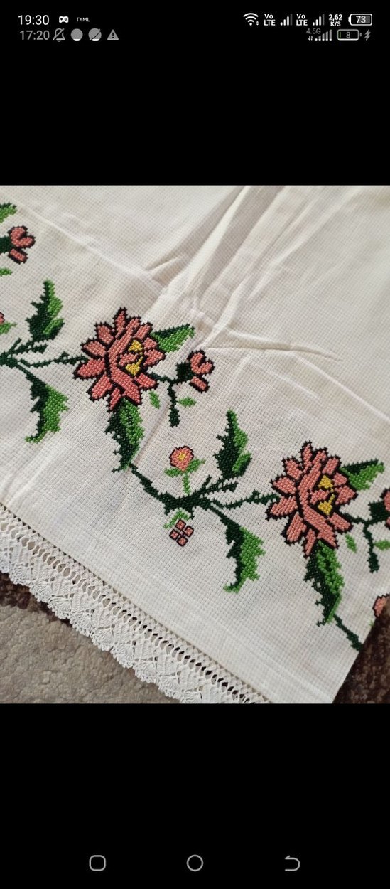 Kanaviçe Uzun Yastik - Görsel 3