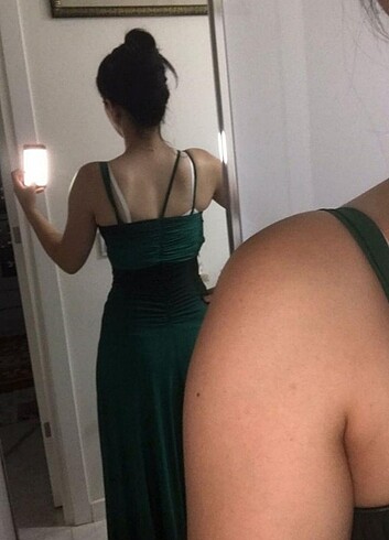 36 Beden yeşil Renk abiye
