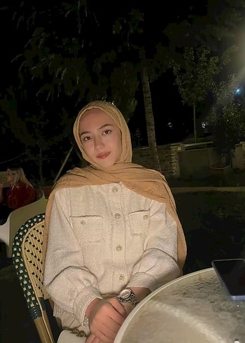 Bej Kadın Düğmeli Midi Keten Ceket - Görsel 2