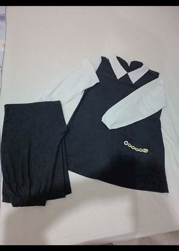 Siyah tunik takım defosuz - Görsel 2