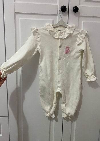 Nakışlı Fırfırlı Bebek Tulum