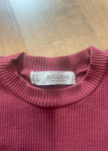 Bordo Lacivert Triko Kadın Kazak - Görsel 2