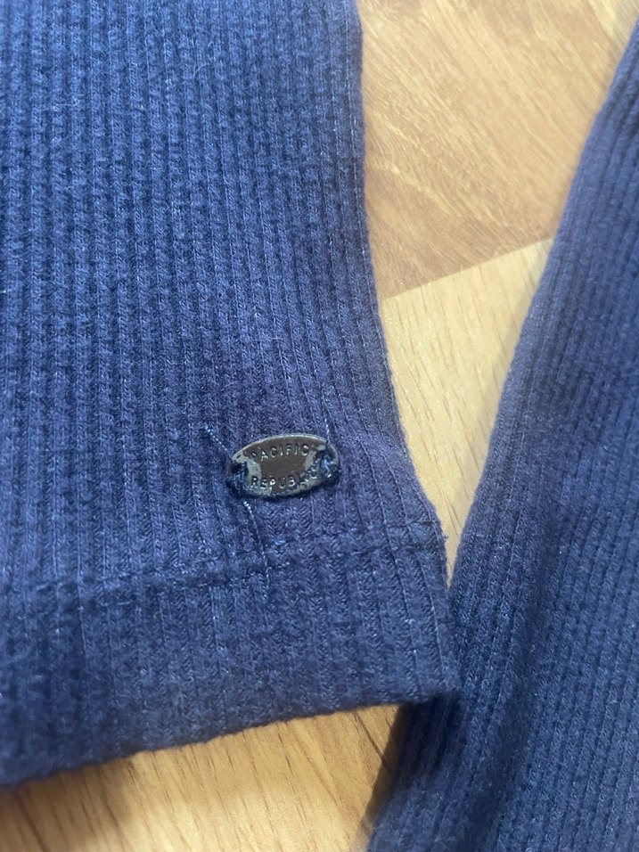 Bordo Lacivert Triko Kadın Kazak - Görsel 3