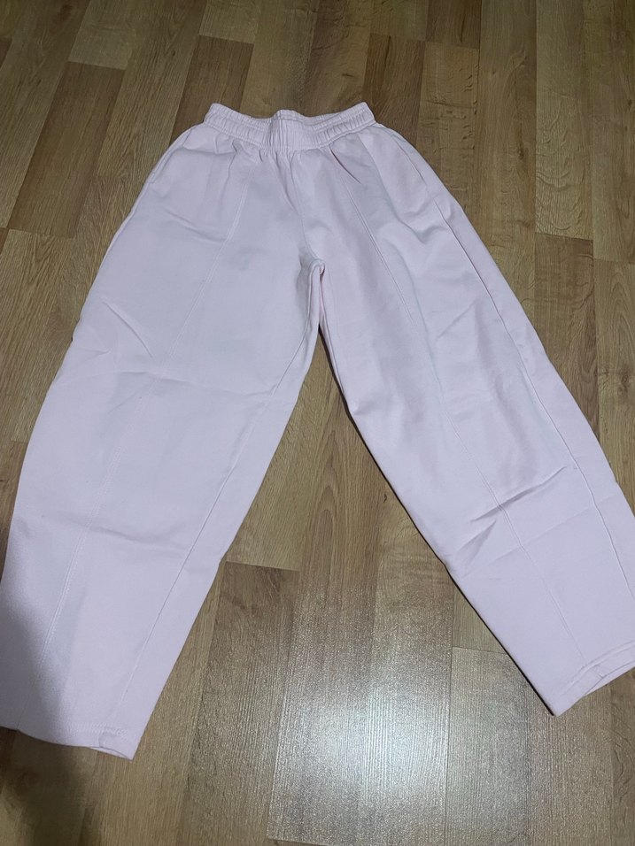 Kadın Beyaz Pamuklu Rahat Kesim Eşofman - Görsel 2