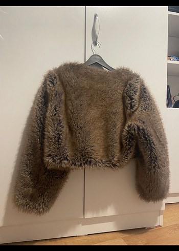 Kahverengi Kürklü Midi Kadın Ceket - Görsel 2