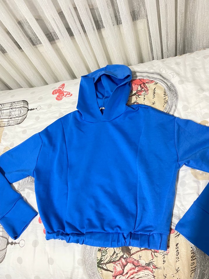 LTB Mavi Kapüşonlu Kadın Sweatshirt - Görsel 2