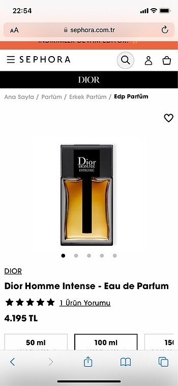 Dior Homme Intense Parfüm