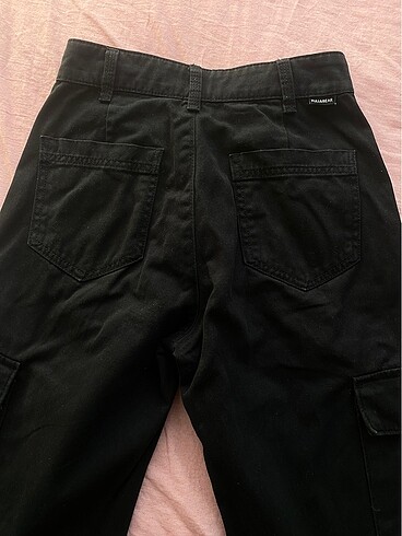 32 Beden siyah Renk Pull & Bear Kargo Pantolon