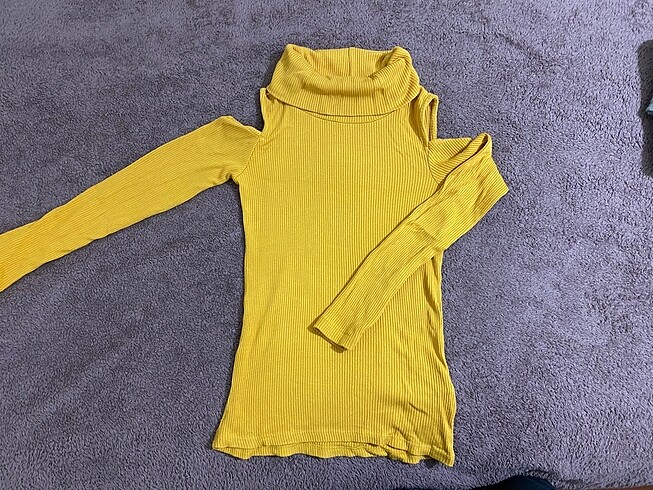 Bershka Sarı balıkçı kazak
