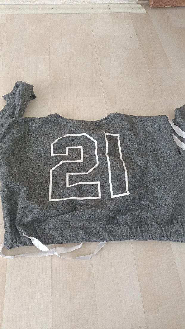 Tommy Hilfiger Gri Kadın Sweatshirt - Görsel 3