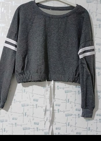 Tommy Hilfiger Kadın Gri Sweatshirt - Görsel 3