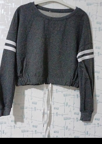 Tommy Hilfiger Kadın Gri Sweatshirt - Görsel 2