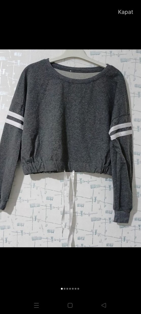 Tommy Hilfiger Kadın Gri Sweatshirt - Görsel 3