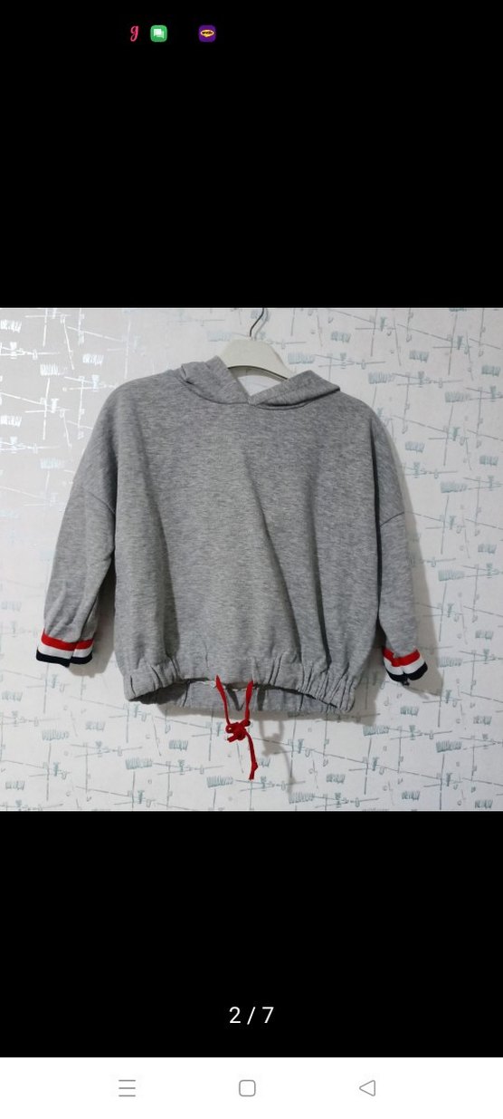 Tommy Hilfiger Kadın Gri Sweatshirt - Görsel 4