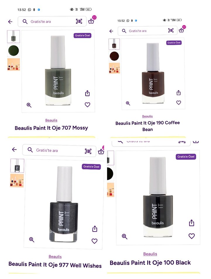 Beaulis Koyu Renkli Oje Seti - Görsel 3