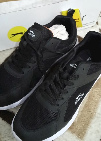 Siyah Erkek Spor Ayakkabı Velcro Bağcıklı