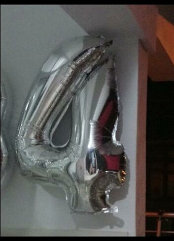 Metalik sayı balon