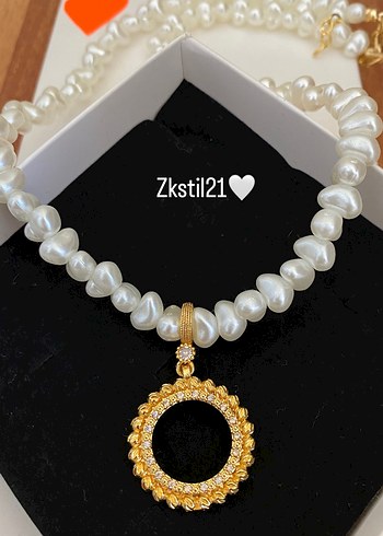 Zara ÇEYREK UYUMLU İnci Boncuklu Mini Parisian Kolye