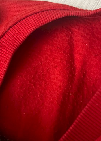 Kırmızı Payetli Kadın Sweatshirt - Görsel 3