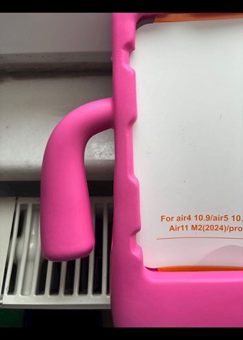 Pembe Çocuk Tablet Kılıfı Tutuculu - Görsel 3