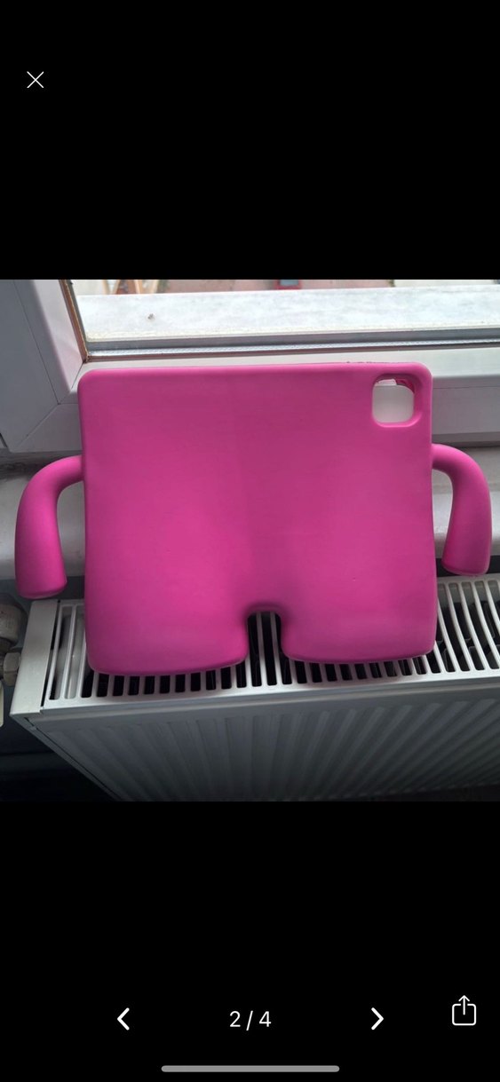 Pembe Çocuk Tablet Kılıfı Tutuculu - Görsel 2