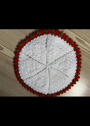 Çilek Motifli El Örgüsü El Emeği LİF - Görsel 3