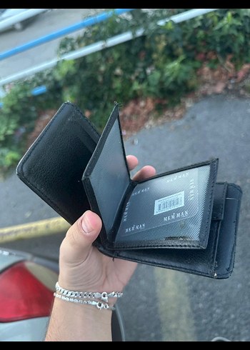 Siyah Minimalist Erkek Cüzdanı - Görsel 2