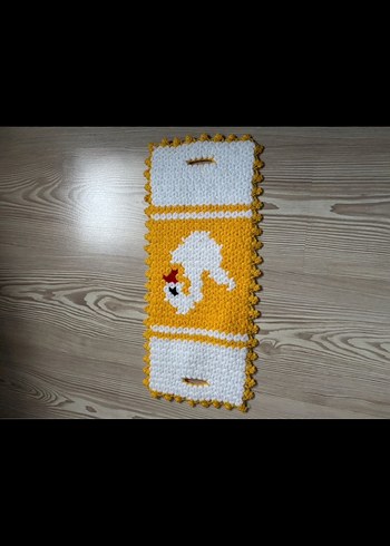 Sarı Ördek Motifli Örme Lif - Görsel 3