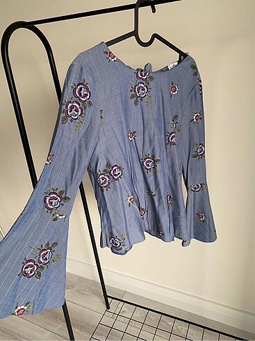 Suud Collection Kolları volanlı bluz gömlek( touche suud