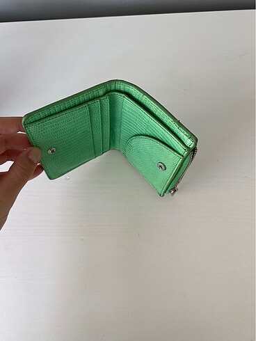  Beden yeşil Renk Mango cüzdan