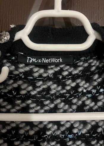 Network NetWork Kadın Gri Uzun Örgü Hırka