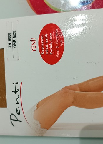 Penti Ten Renk İnce Dizalti Çorap - Görsel 2