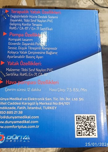 Renkli Boru Tipi Havalı Yatak - Görsel 3